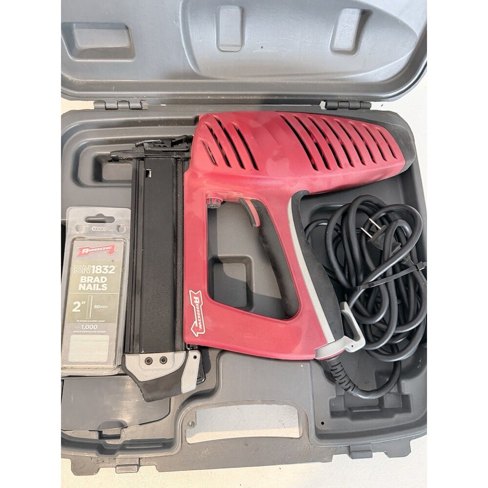 Arrow RED Electric Brad Nailer EBN320 Hard Case